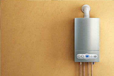 Wall-mounted gas combi boiler installed in a Bristol home